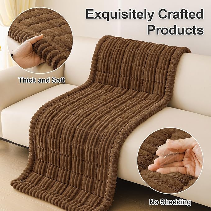 hyha Couch Covers for Dogs Washable, Non Slip Plush Dog Sofa Protectors