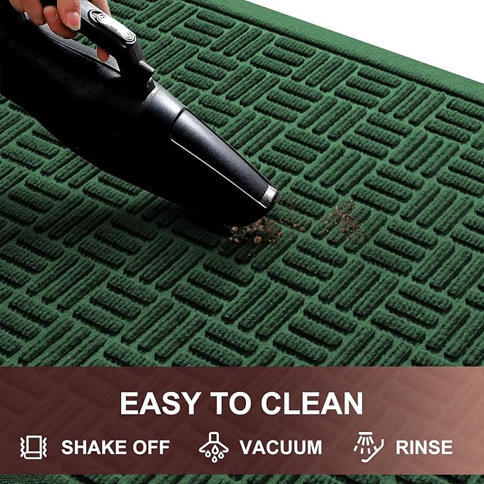 Mibao Front Door Mat Indoor Outdoor Entrance, Dirt Trapping Welcome Mats - Image 4