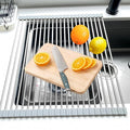 Roll Up Dish Drying Rack, 19.7" x 15.8" Over The Sink Dish Drying Rack by Sayehuanye
