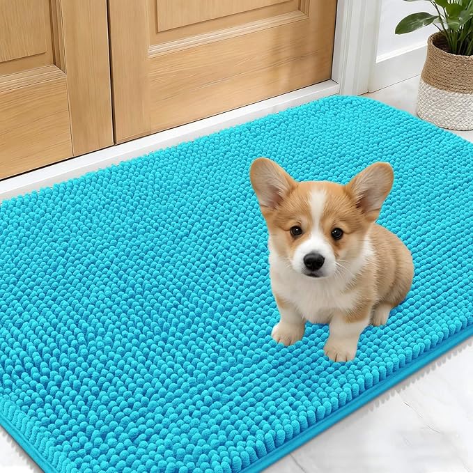 OLANLY Dog Door Mat for Muddy Paws 30x17, Absorbs Moisture and Dirt, Absorbent by OLANLY
