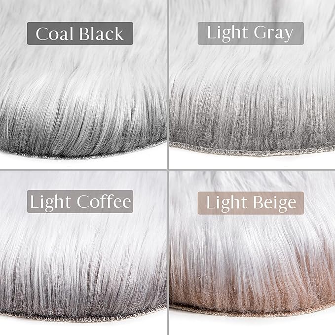 Ashler faux fur rug, Fluffy Shaggy Area Rug Ultra Soft 2.2 x 6 Feet Rectangle - Image 5