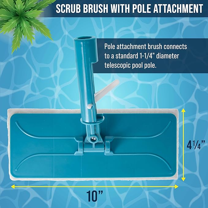 U.S. Pool Supply Hand-Held and Pool Pole Attachment Scrub Brushes - Image 4