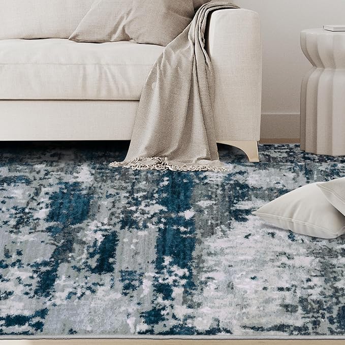 5x7 Area Rugs for Living Room Rug Washable: Abstract Rug for Dining Room - Image 9