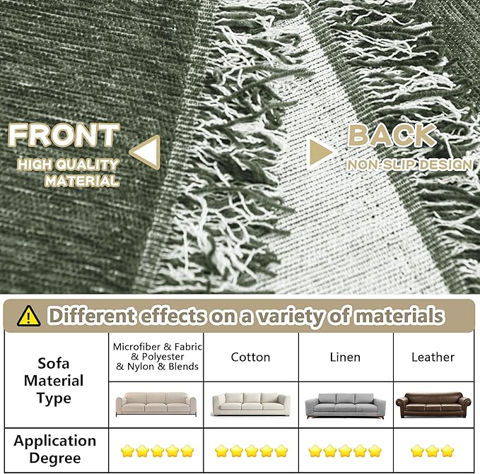 MYSKY HOME Couch Cover for Sofa Couch Covers for Pets, Non Slip Dogs Furniture - Image 7