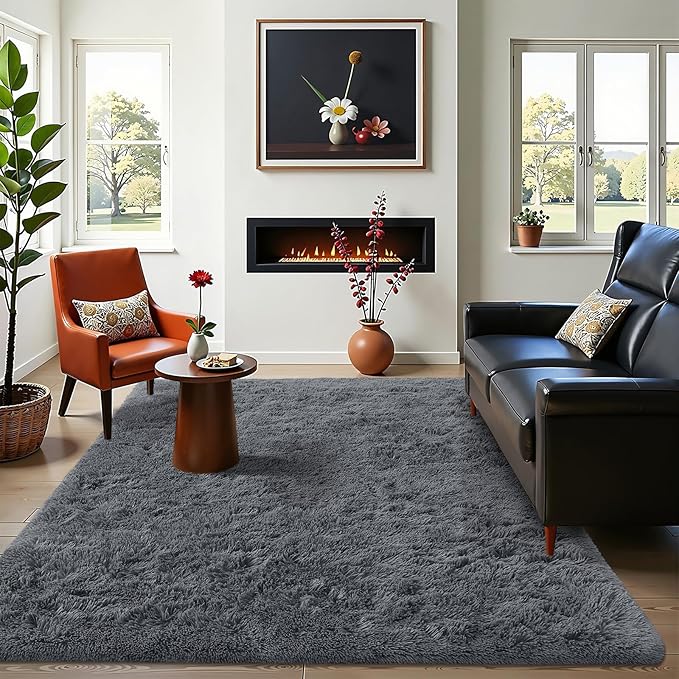 OLANLY Area Rugs for Living Room Bedroom, Machine Washable 4x5.9 ft Soft Fluffy - Image 7