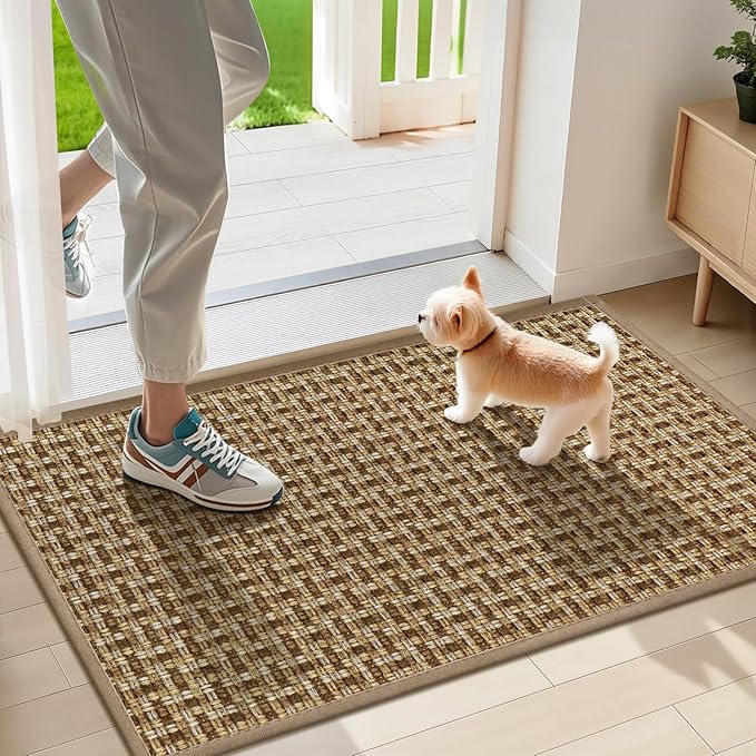 LEKEEPGO Door Mat Indoor Entrance 17"x29", Absorbent Indoor Door Mat, Non Slip by LEKEEPGO