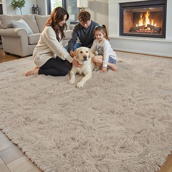 8x10 Area Rugs for Living Room Bedroom, Large Area Rug Shaggy Carpet Soft Plush - Image 4
