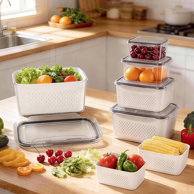 HOMETALL 8 Pack Fruit Storage Containers - Image 4