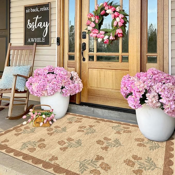 3x5 Floral Entry Rug