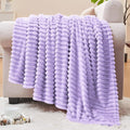 BEDELITE Fleece Blanket Twin Size – 3D Ribbed Jacquard Soft and Warm Decorative by BEDELITE