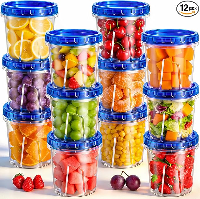 Freezer Storage Containers, Airtight Plastic Food Storage Containers by OrderNow