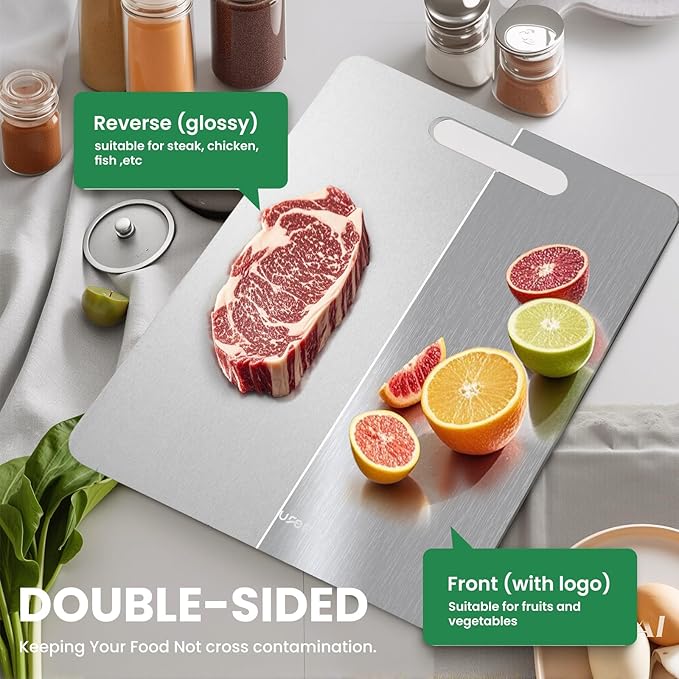 2 Pack Titanium Cutting Board - Image 3