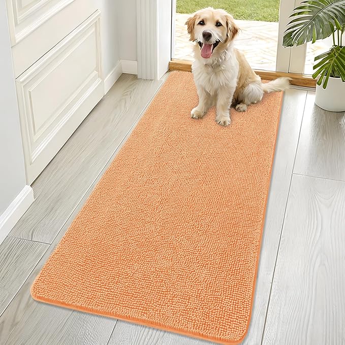 OLANLY Dog Door Mat for Muddy Paws 70x32, Absorbs Moisture and Dirt, Absorbent by OLANLY