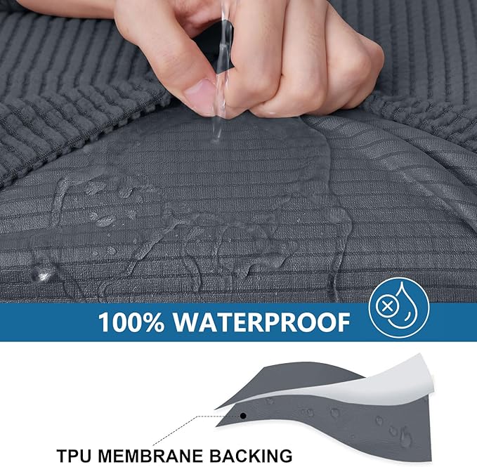 hyha Waterproof Couch Cushion Covers - Image 3