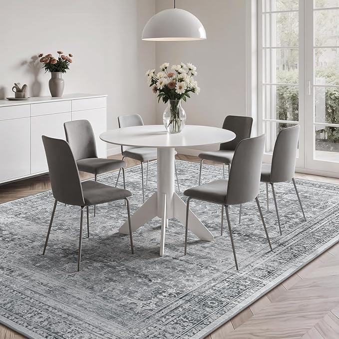 Lofus 5x7 Area Rug for Living Room, Soft Neutral Carpets for Bedroom Dining - Image 3