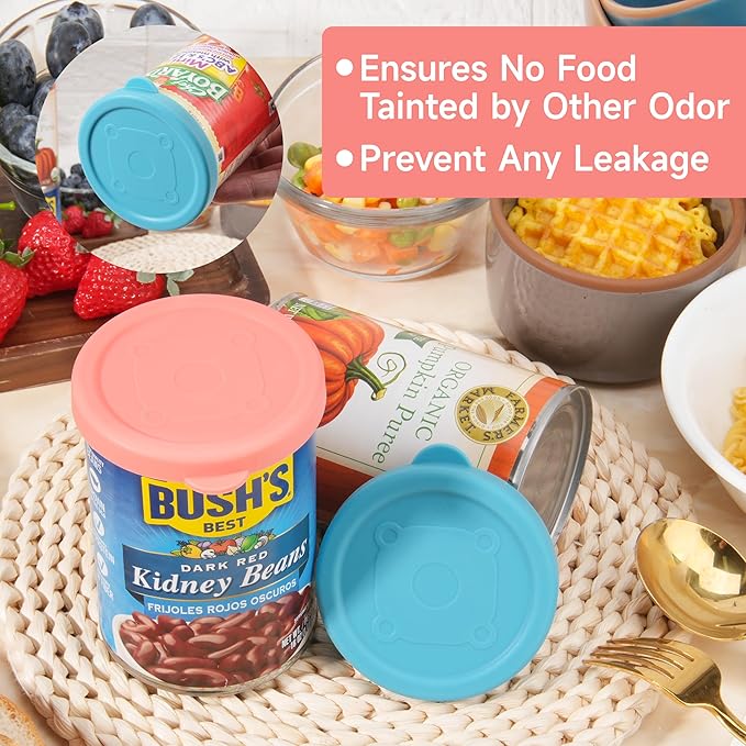 4PCs 3-inch/7.5cm Silicone Can Lids - Image 5