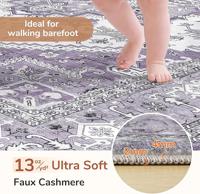 OPPODREAM Soft Area Rugs 3x5, Washable Rugs - Image 2