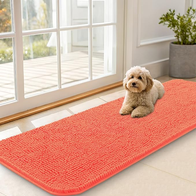 OLANLY Dog Door Mat for Muddy Paws 59x20, Absorbs Moisture and Dirt, Absorbent by OLANLY