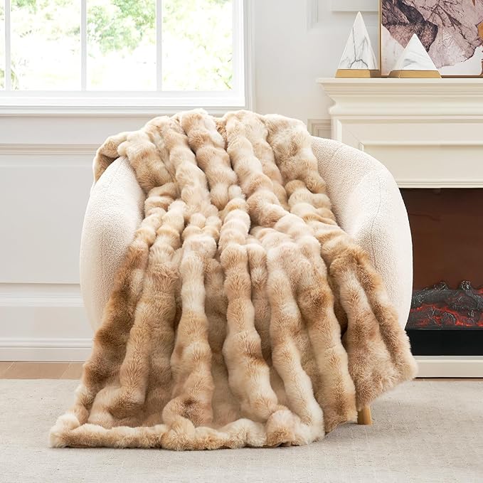 Cozy Bliss Faux Fur Throw Blanket by CozyBliss