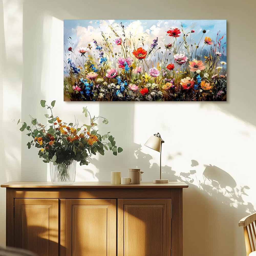 SERIMINO Flower Market Wall Art, Floral Botanical Wall Pictures 20"X40&q...