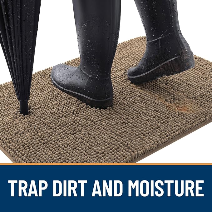 OLANLY Dog Door Mat for Muddy Paws 54x24, Absorbs Moisture and Dirt, Absorbent - Image 2