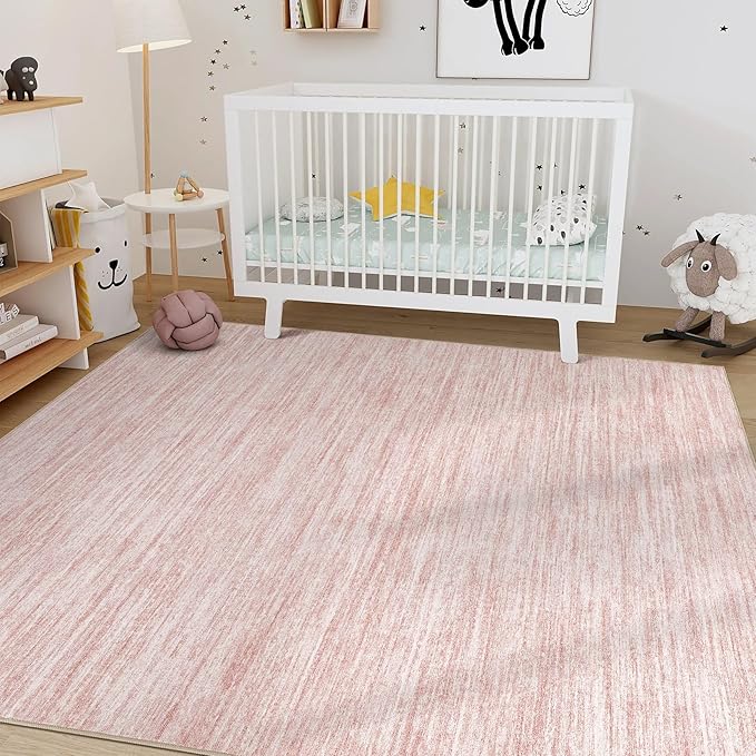 Nakagishi 9x12 Area Rugs Living Room: Washable Large Vintage Rug Neutral - Image 8