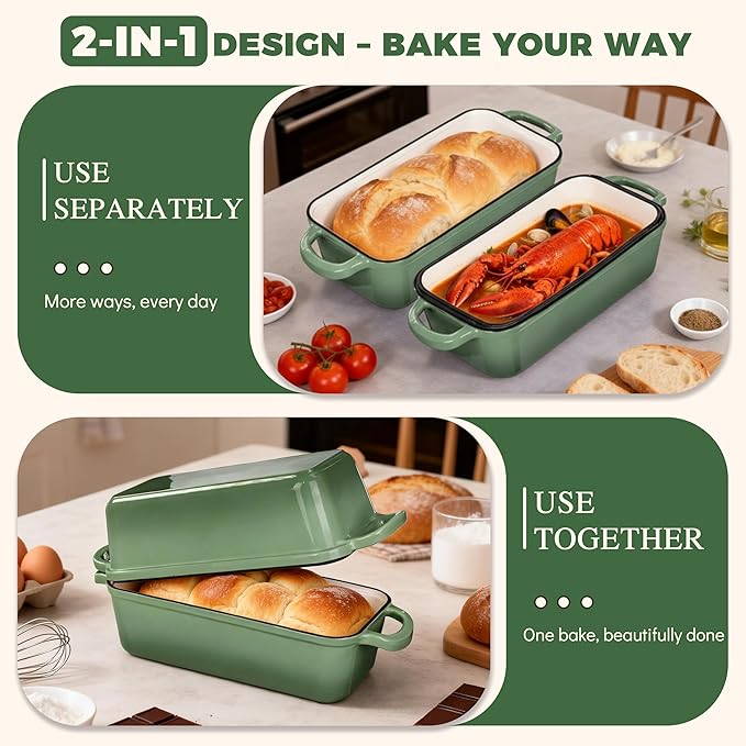 11x5 Inch Cast Iron Bread Pan - Image 7