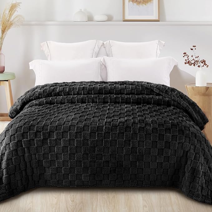 Exclusivo Mezcla Queen Size Flannel Fleece Blanket, Super Soft and Warm - Image 3