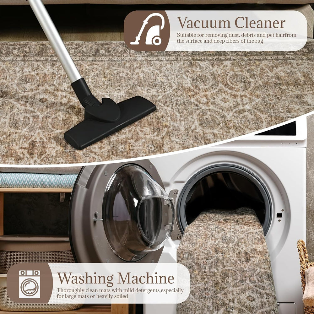 Machine Washable Rugs for Living Room: 9x12 Area Rugs for Bedroom