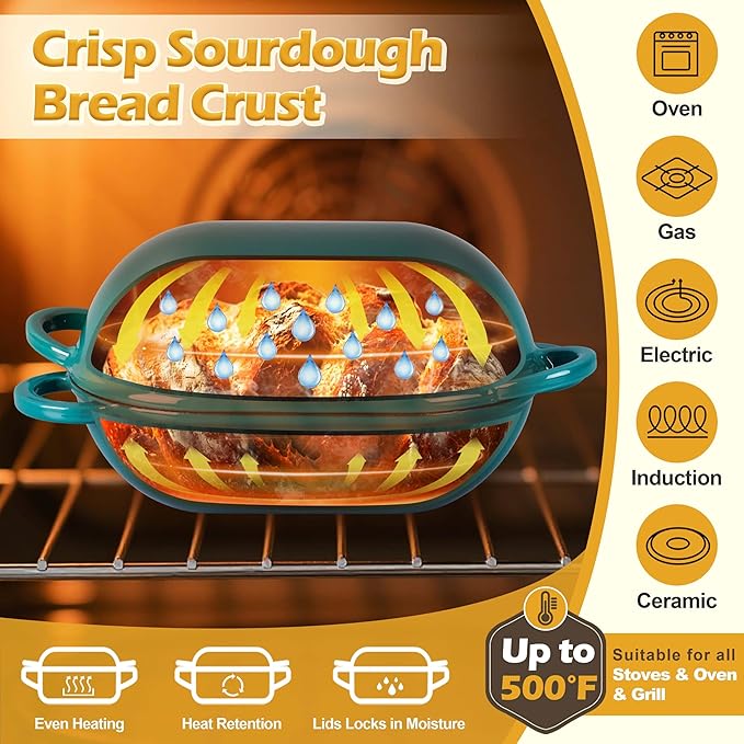 Homikit Enameled Cast Iron Dutch Oven