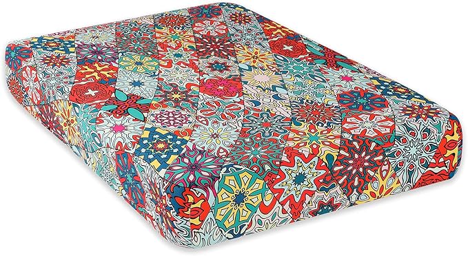 hyha Printed Couch Cushion Covers, Floral Sofa Covers Washable by hyha