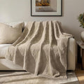 EVERGRACEHOME Modern Checkered Chenille Throw Blanket, Soft Cozy Plaid Knitted by EVERGRACEHOME