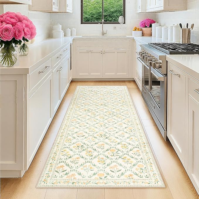 Runner Rug for Entryway: 2x6 Kitchen Rugs Non Slip Washable Ultra-Thin Soft by PLHXFRSoftAreaRugs