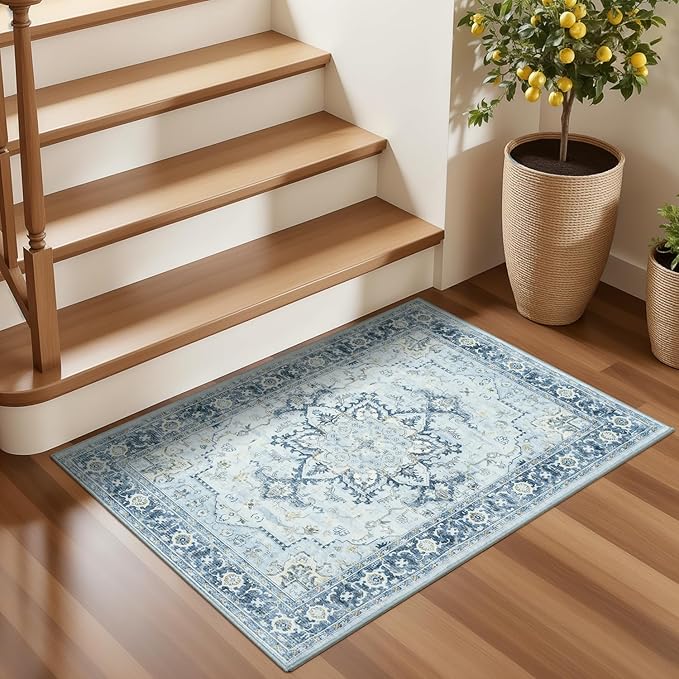 Lofus 2x3 Washable Rug for Entryway Bathroom, Non Slip Kitchen Mats for Floor - Image 5