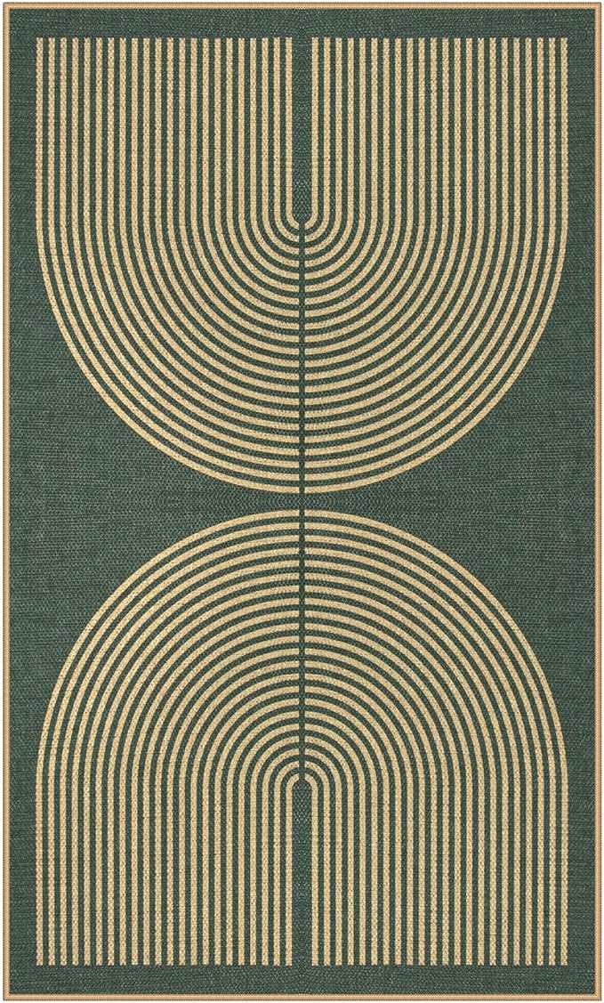 Lahome Enfys Modern Rainbow Easy Jute Entry Rug, 3x5 Washable Outdoor Patio - Image 8