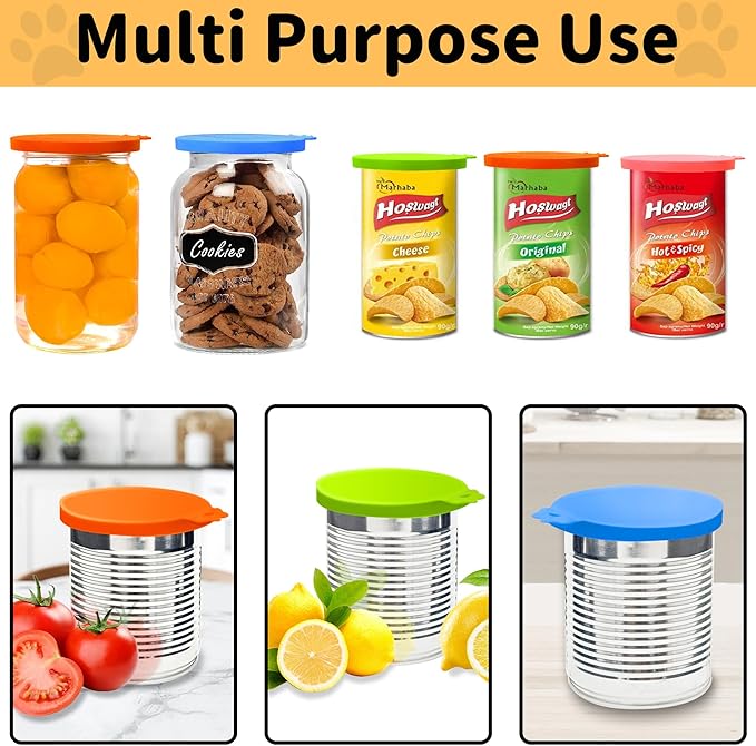 Lydia’s Deal Pet Food Can Covers 2-Pack, Thick Silicone Universal Can Lids - Image 6
