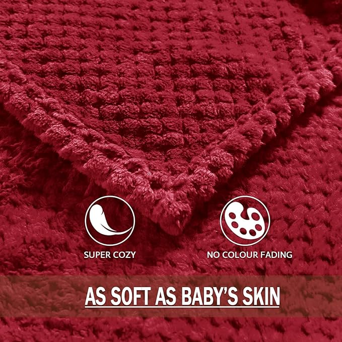 Exclusivo Mezcla Fleece Bed Blanket Queen Size, Super Soft and Warm Blankets - Image 8