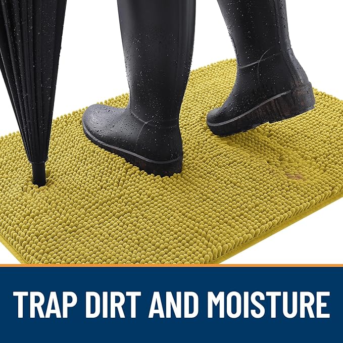 OLANLY Dog Door Mat for Muddy Paws 44x24, Absorbs Moisture and Dirt, Absorbent - Image 2