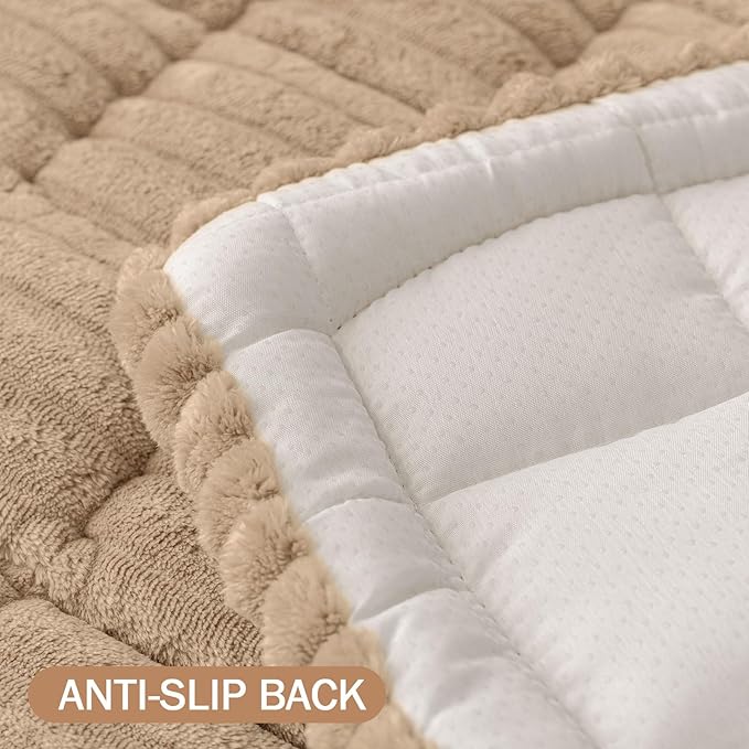 Smiry Couch Cover for Dogs Washable, Non Slip Fuzzy Pet Couch Covers for 3 - Image 10
