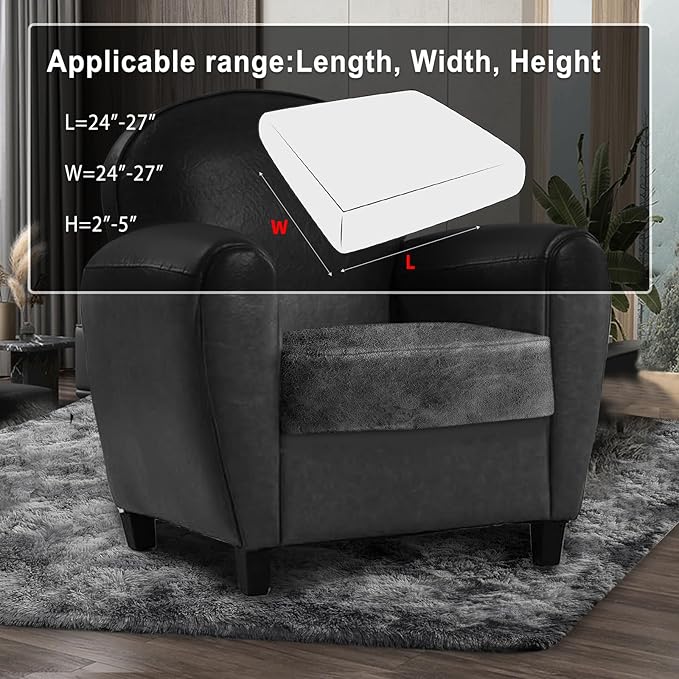 Leather Look Couch Cushion Covers Sofa Seat Slipcovers Sets Couches Furniture - Image 3