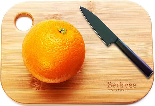 2 PCs Berkvee Small FSC-CERTIFIED Bamboo Wood Cutting Board Set – Mini by Berkvee