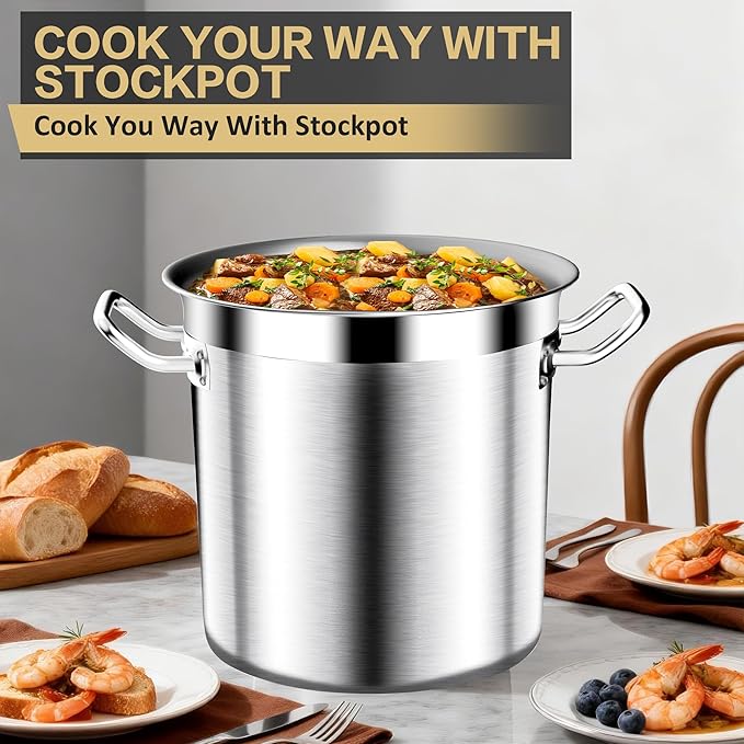 Large Stock Pot-20QT Stainless Steel Stockpot