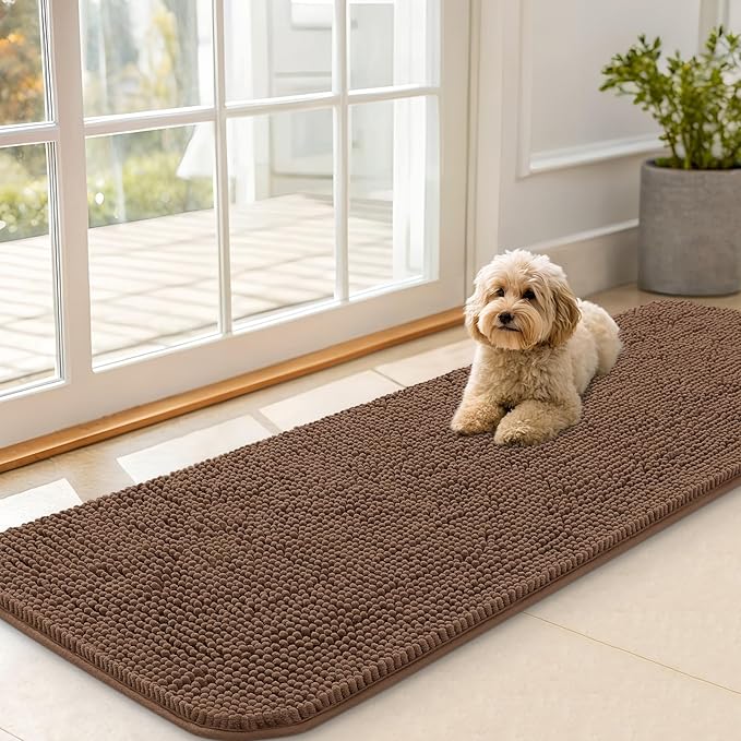 OLANLY Dog Door Mat for Muddy Paws 59x20, Absorbs Moisture and Dirt, Absorbent by OLANLY