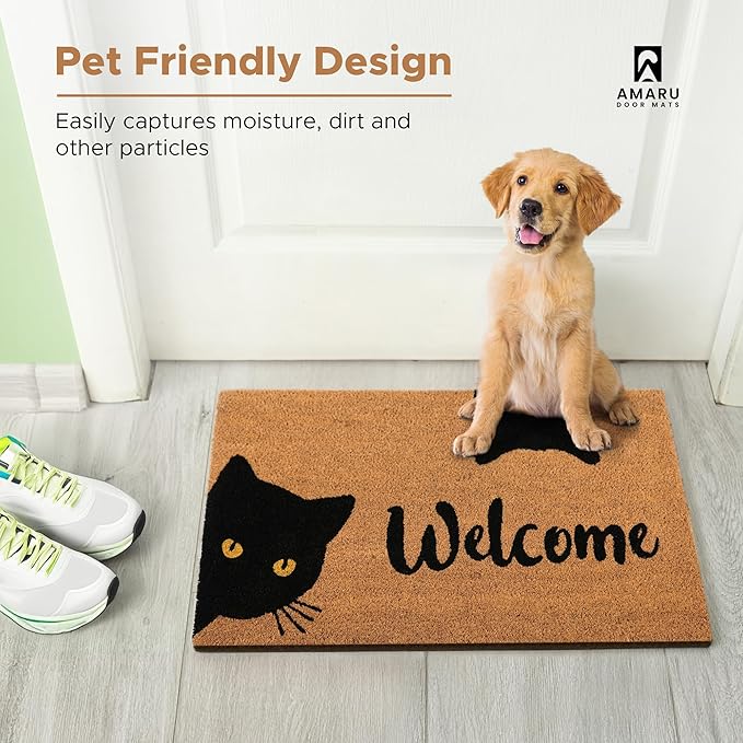Welcome Cats - 17"x29" - Coir Door Mat - Welcome Mats - Image 7