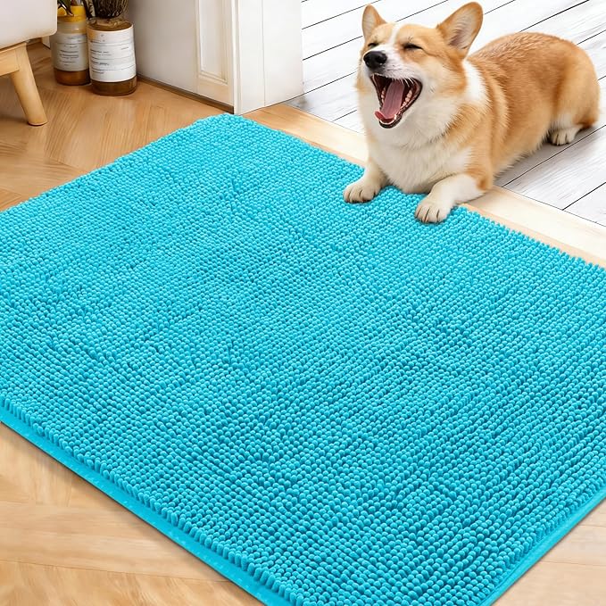 OLANLY Dog Door Mat for Muddy Paws 40x32, Absorbs Moisture and Dirt, Absorbent by OLANLY