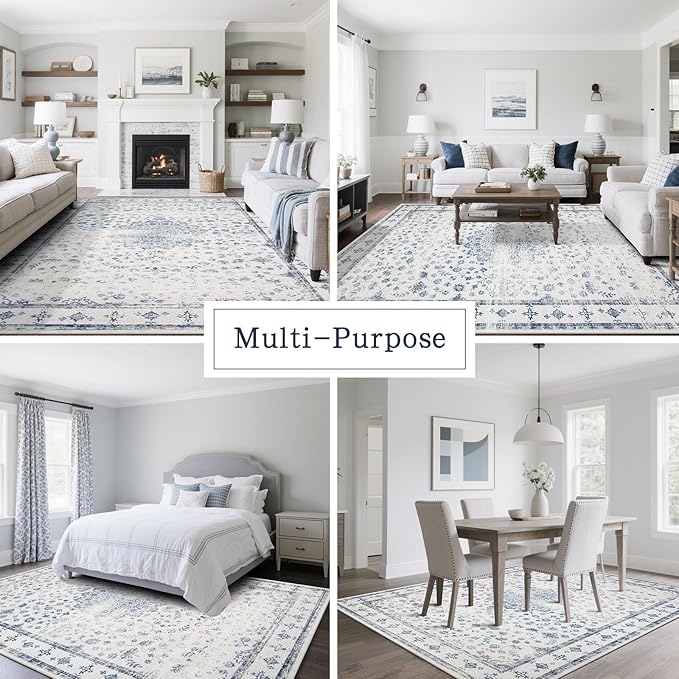 Washable Rugs 8x10 Area Rugs for Living Room, Rugs for Bedroom, Large Carpets - Image 5