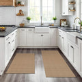 KOZYFLY Area Rug Runner Sets of 2 Pcs 2x3 and 2x6 Washable Kitchen Rugs Non by KOZYFLY
