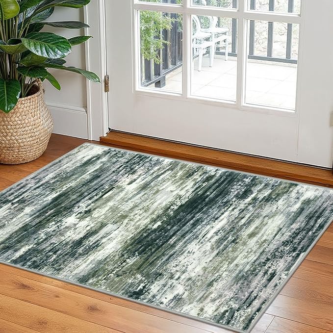 KOZYFLY Small Area Rug 2x3 Rug Entryway Rugs Modern Abstract Indoor Non-Slip by KOZYFLY