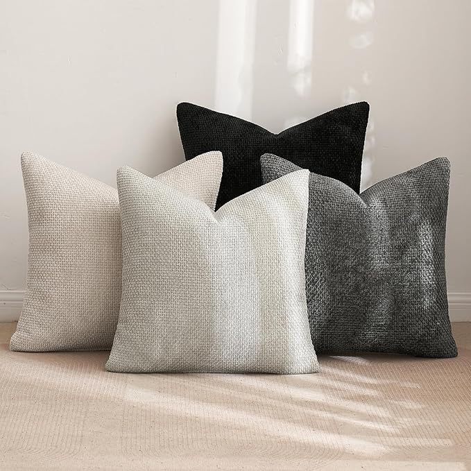 MIULEE Pack of 4 Halloween Couch Throw Pillow Covers 16x16 Inch Neutral - Image 4
