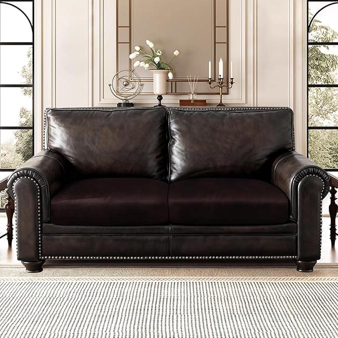 Leather Look Couch Cushion Covers Sofa Seat Slipcovers Sets Couches Furniture - Image 2